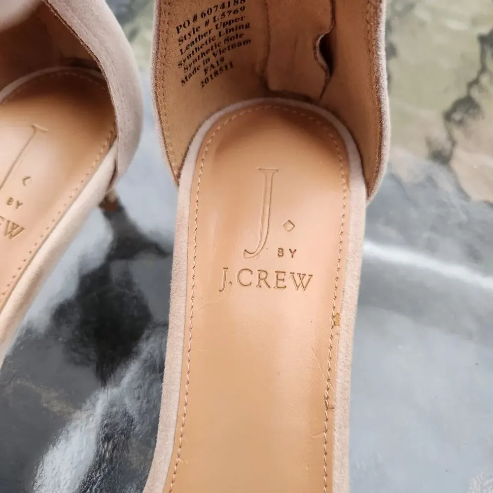 J. Crew Beige Heels Strappy Homecoming Hoco Wedding Prom Bridal 7